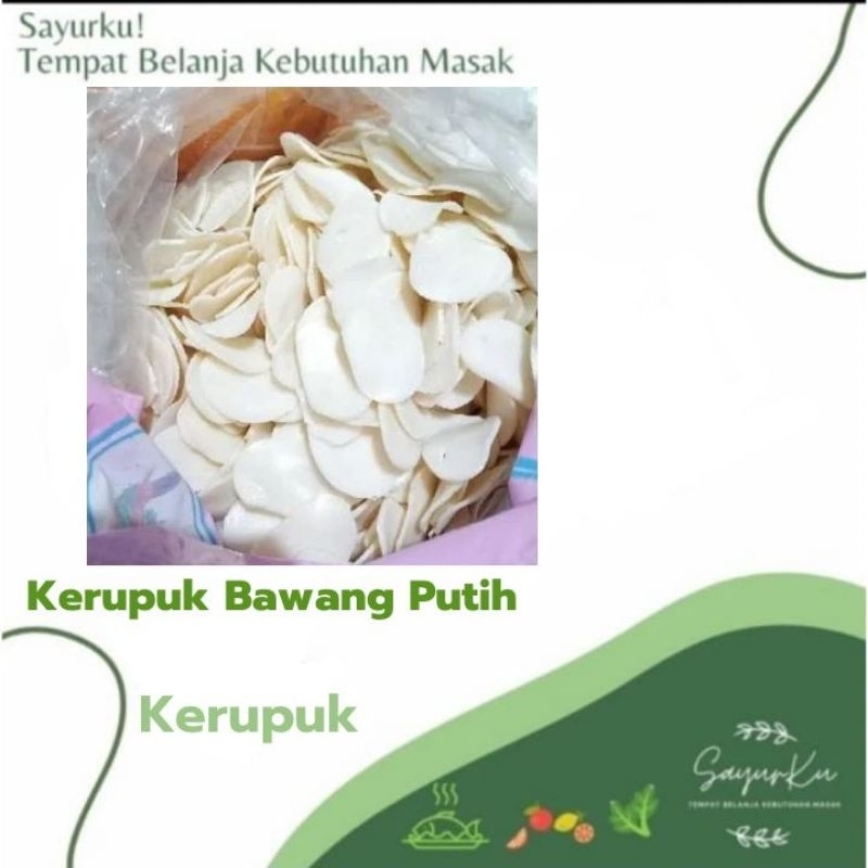 Kerupuk Bawang Putih 1 ons