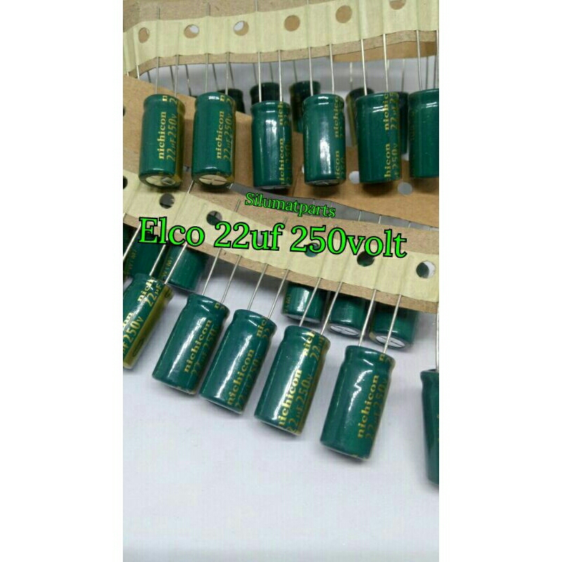Elco 22uf 250v / Elko 22 uf 250 volt / Capasitor 250v 22uf