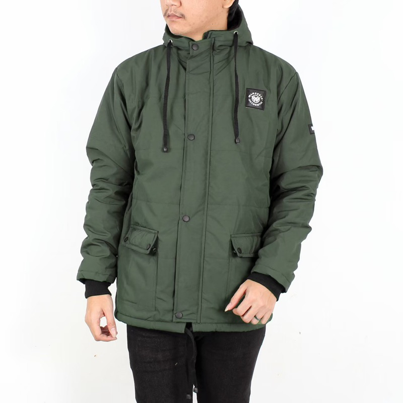 Jacket puffer kembung ijo army