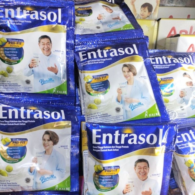 

Entrasol sachet vanila dan coklat