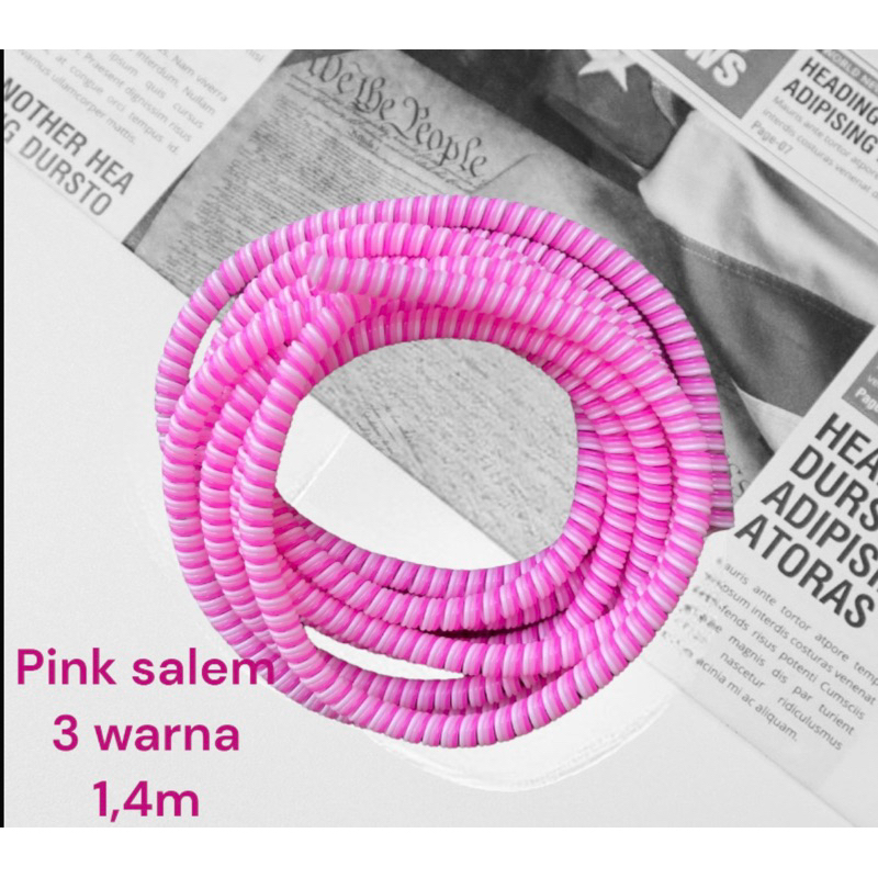 pelindung kabel. spiral kabel. pelilit kabel Pelindung kabel  1.4 M REAL / 1 KABEL CUKUP 1 PCS / PELINDUNG KABEL CHARGER SPIRAL PROTECTOR DATA CABLE 3 WARNA - WARNI