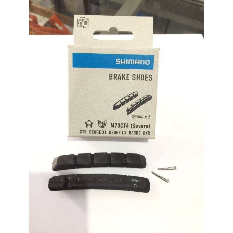 Brake Pad Shoe / Kampas Rem Sepeda M70 / M70CT4 Vbrake V-brake Shoes Sepatu Karet Shimano XTR Deore 