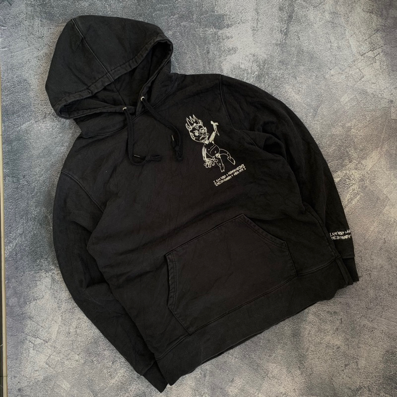 hoodie i am not human being second original