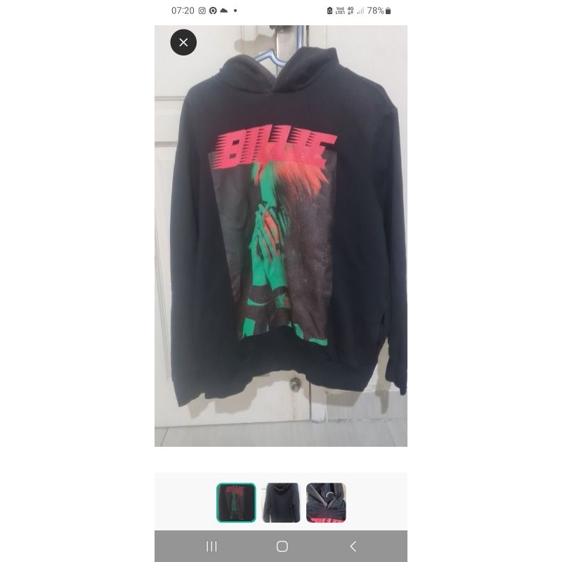 hoodie bershka billie eilish