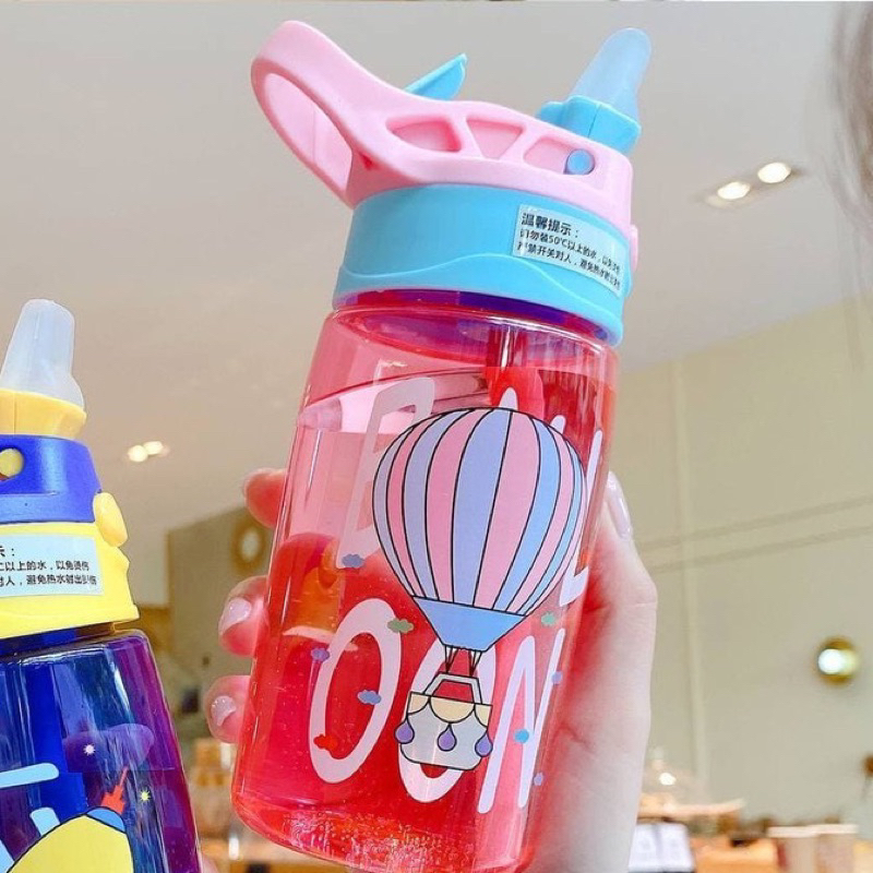 Botol Minum KUROMI Anak 2 Cara Dual 2 in 1 Karakter Melody Sanrio Cinamonroll BPA Free Sekolah