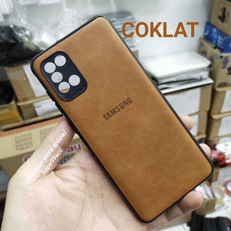 Samsung A31 soft case leather kulit cover slim