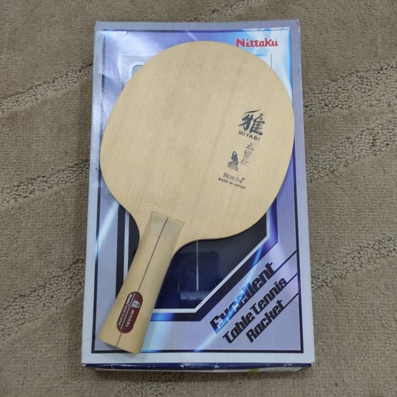 Nittaku Miyabi FL Hinoki 1 Ply 9mm Blade Bet Tenis Meja Pingpong BEKAS