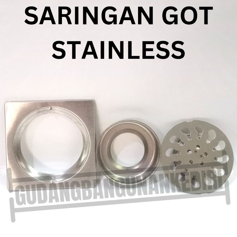 saringan got stainless steel kamar mandi floor drain GRT