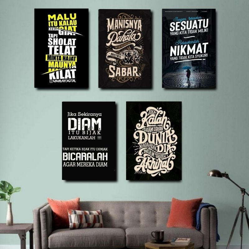 ((COD)) Hiasan Dinding MOTIVASI ISLAMI Ruangan//Dekorasi Dinding MOTIVASI ISLAMI