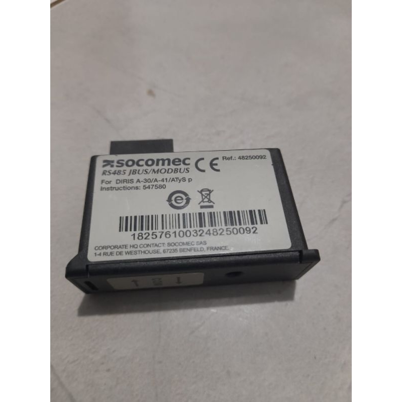 Socomec RS-485 JBUS/MODBUS
