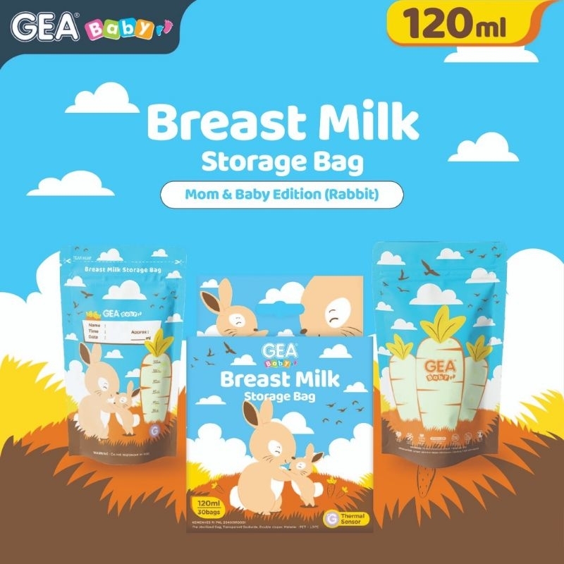 Gea kantong asi 120ml isi 30pcs /breast milk