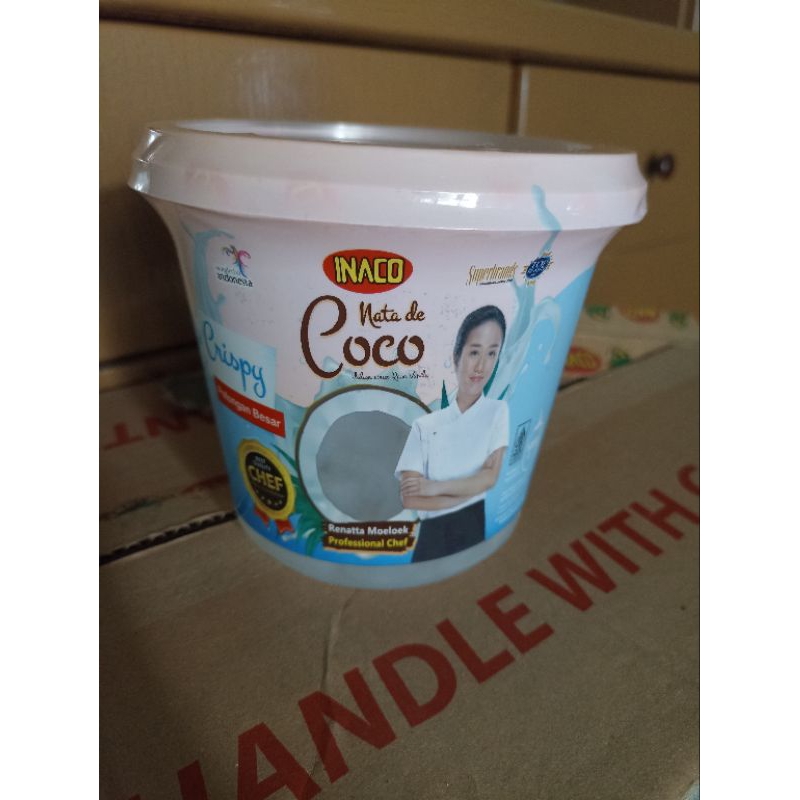 

Inaco Crispy Nata de Coco(kemasan ember 1kg) Halal