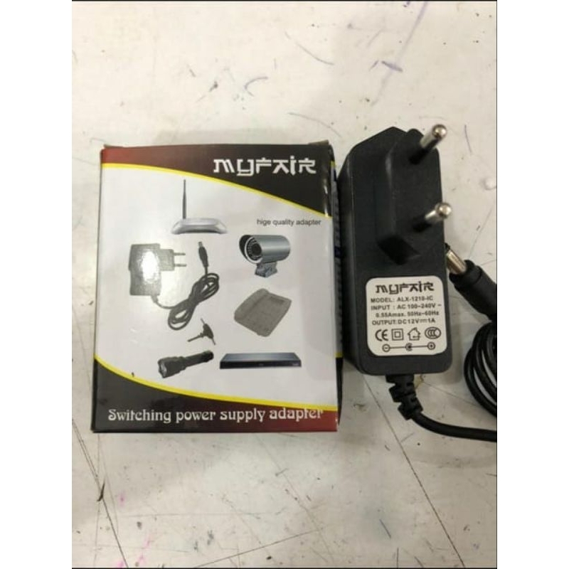 Adaptor CCTV 12v 1a MYFAIR adaptor switching 12v 1a