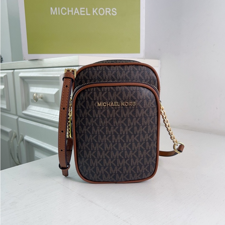 Original 2023 new MK chain small square bag shoulder Messenger camera bag ladies mobile phone bag 22