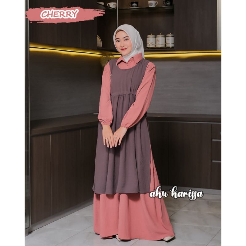Dress Outer Terbaru Amira Set Outer By: Aku Karissa/Gamis Aku Karissa Terbaru