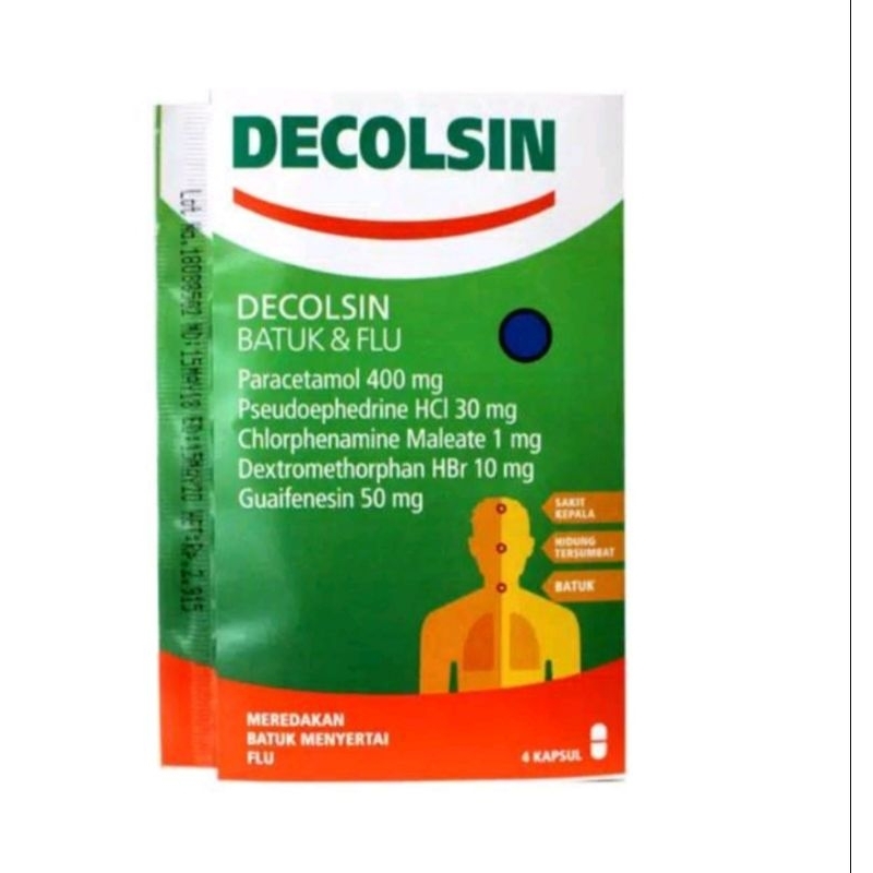 Decolsin 1 strip isi 4 tablet.