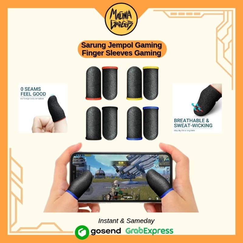 Finger Sleeves Sarung Jari Jempol Gaming Anti Keringat Sensitive Touch