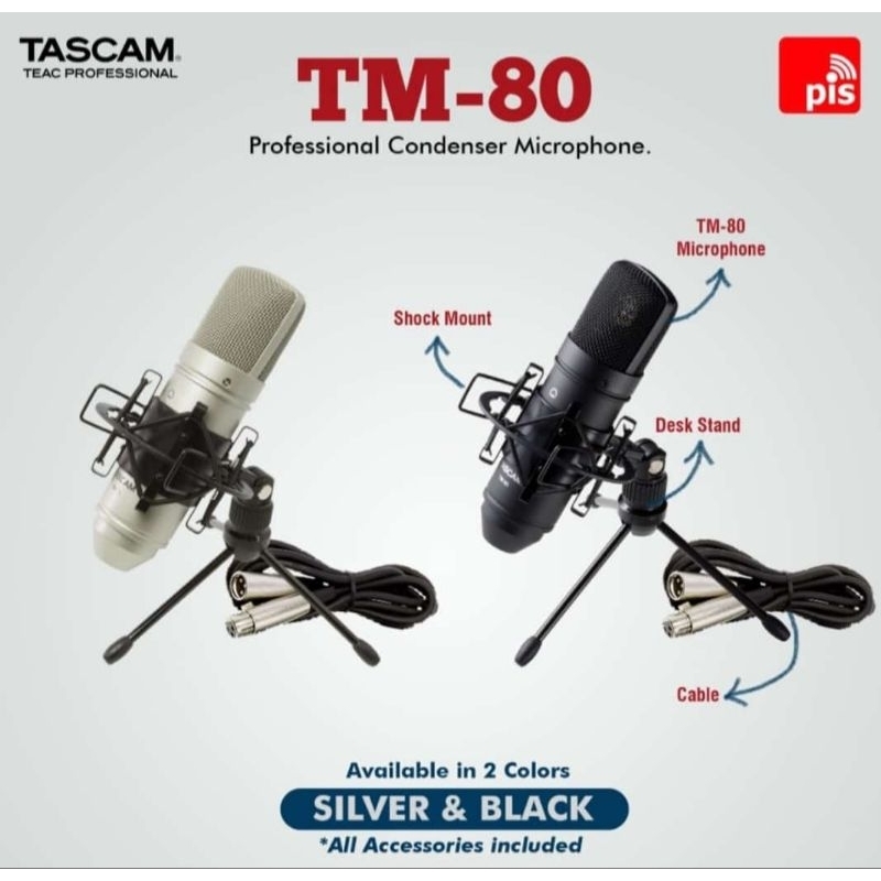 TASCAM TM80 | TASCAM TM-80 Condensor Microphone