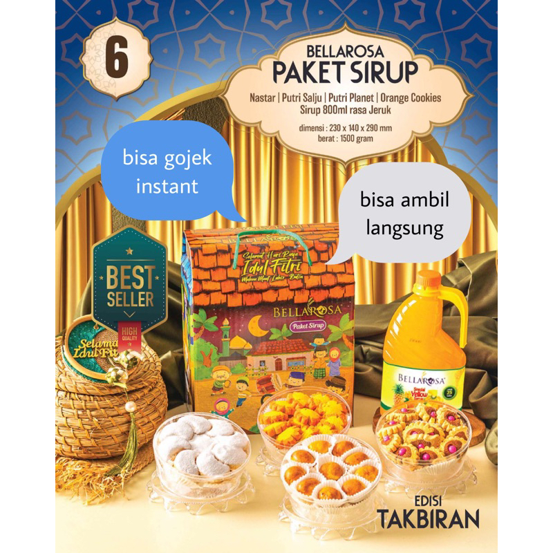 Bellarosa paket sirup edisi takbiran kue lebaran