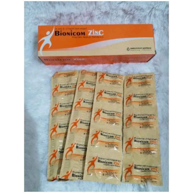 vitamin bionicom zinc 1 strip isi 10 tablet
