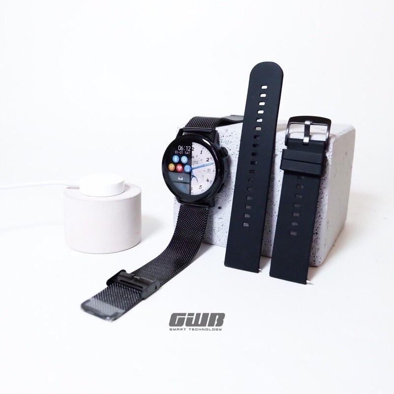 BERGARANSI✅ ACTIVE GEN 4 WIRELESS CHARGER ( BISA TELEPON DARI JAM ) FOR IOS &amp; ANDROID SMARTWATCH [FREE STRAP]