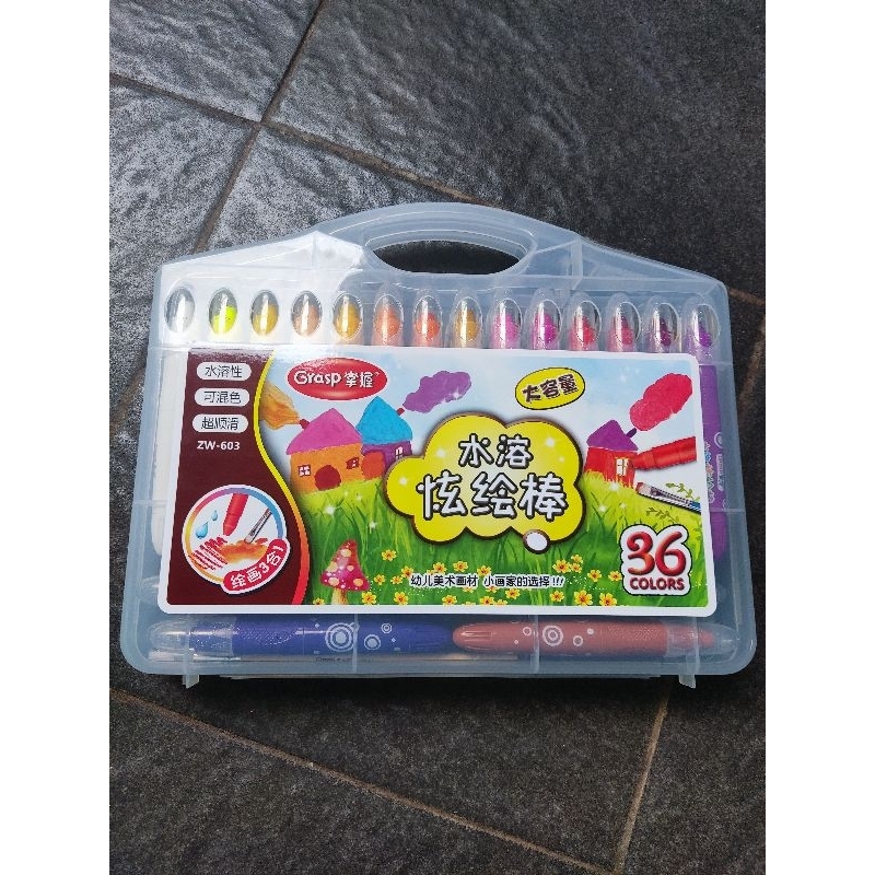 Crayon Grasp 36 Warna Mata Besar Original ZW 603