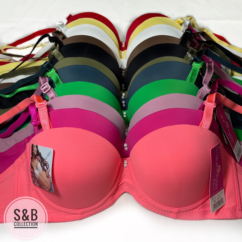 PUSH UP BRA KAWAT POLOS | BRA BUSA TEBAL SEDANG l BH BUSA TEBAL 6001