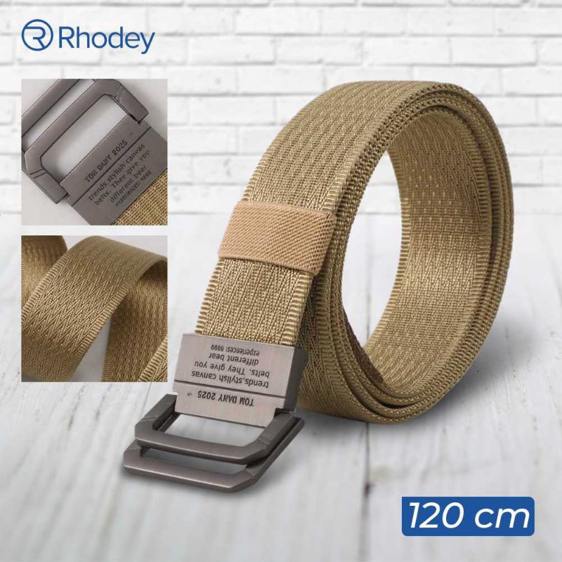 Rhodey Craftman Tali Ikat Pinggang Pria Canvas Buckle Belt - B1030