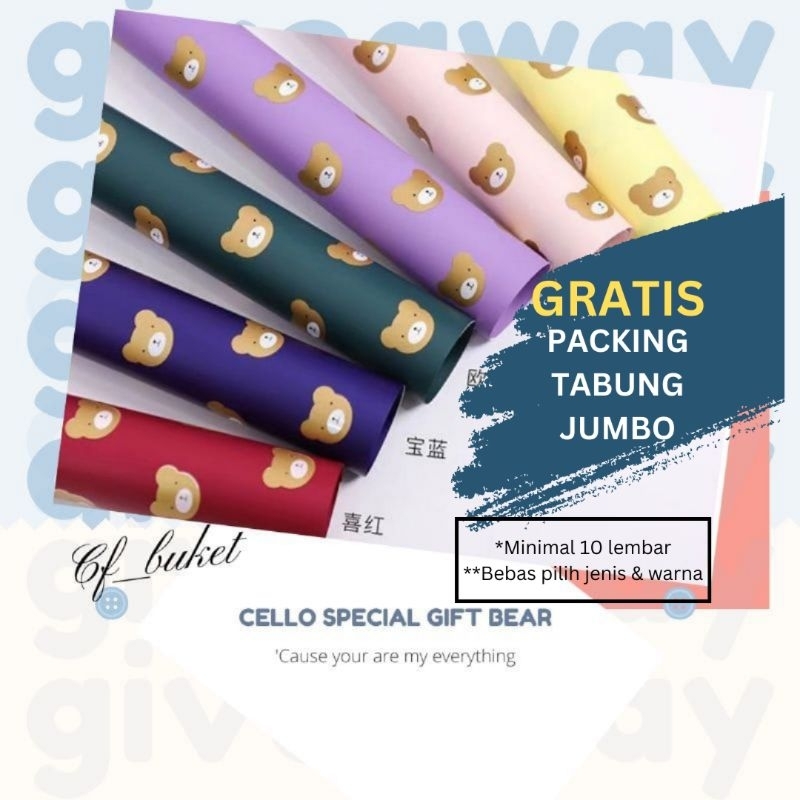 

CELLOPHANE SPECIAL GIFT BEAR