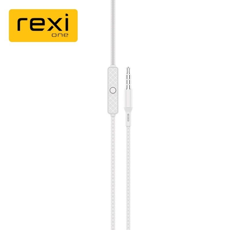 Rexi ES02 Semi In-Ear Double Deep Bass Clear Voice Call Wired Earphones