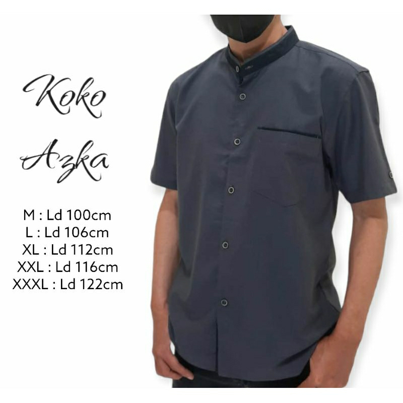 Kemko Polos Kerah Shanghai M L XL XXL XXXL KK06