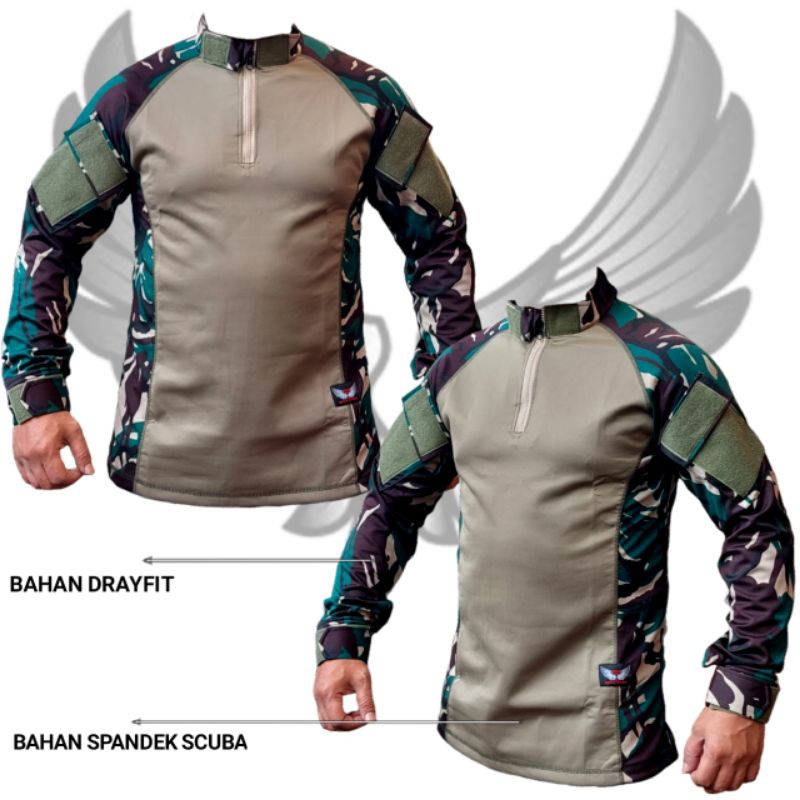 BAJU KAOS BDU TNI TACTICAL LENGAN PANJANG,BAJU BDU,BAJU LORENG, BDU TNI