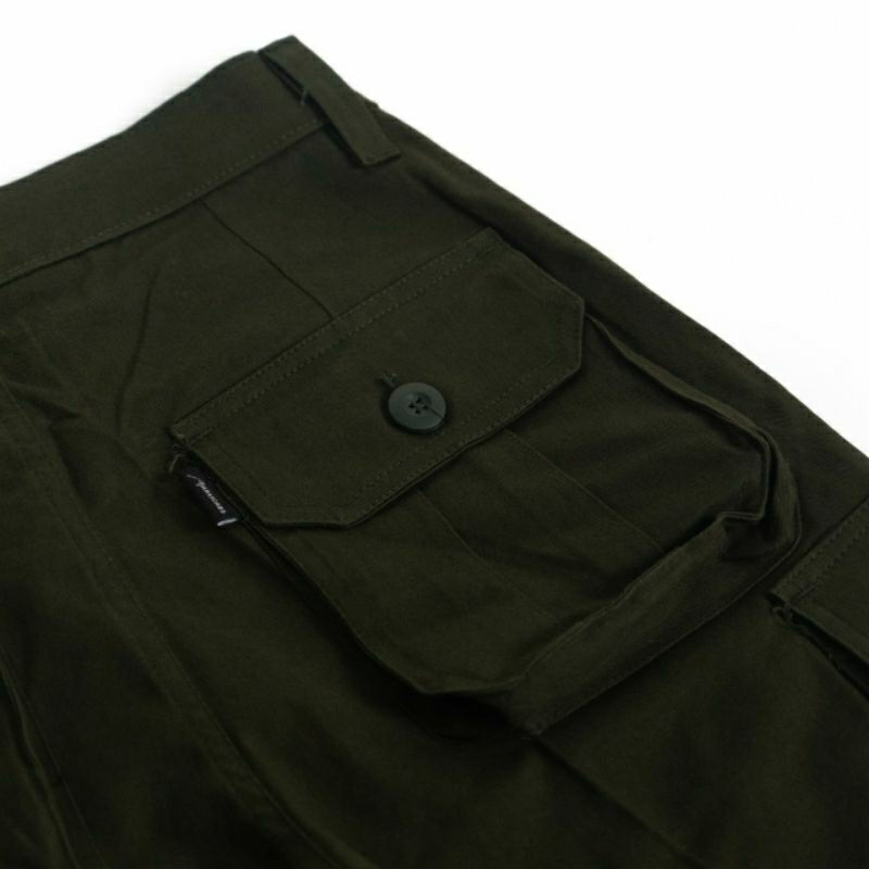 MARKICABS [Cenneth - Olive] Long Cargo Pants