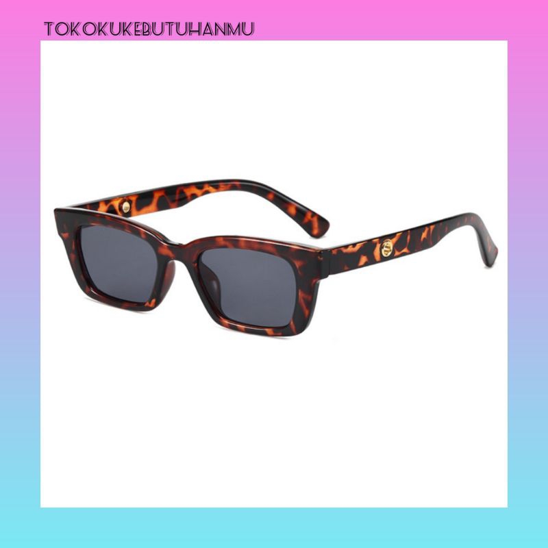 kacamata retro kacamata sunglasses kacamata Korean wanita pria kacamata hitam kacamata Jennie blackpink