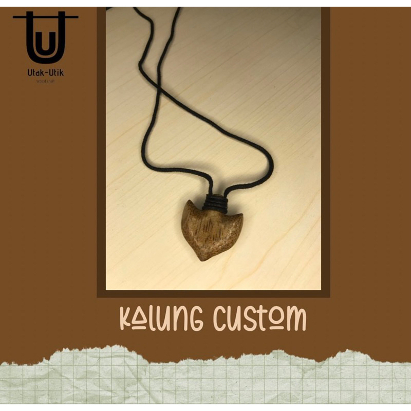 Kalung Jangkar - kalung etnik kayu