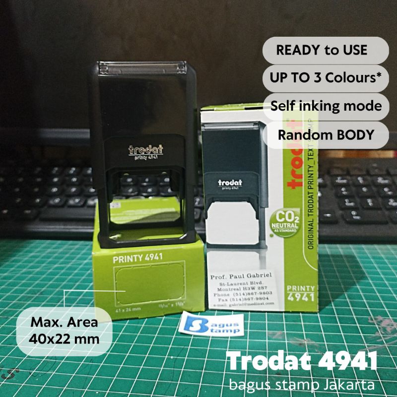 

Stempel Trodat Printy 4941 Warna Custom Design Otomatis