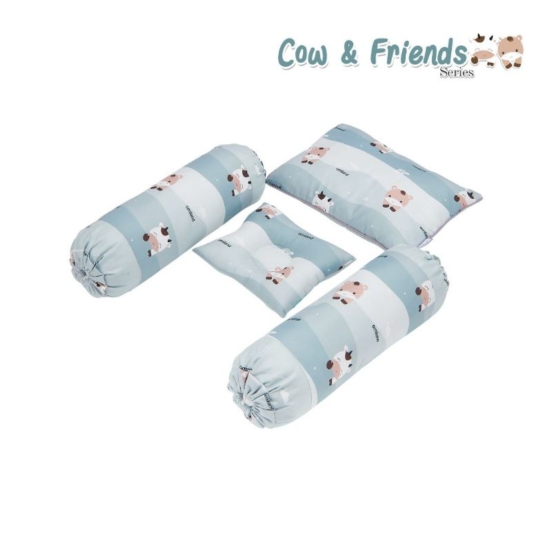 Omiland bantal guling bayi cow and friend series