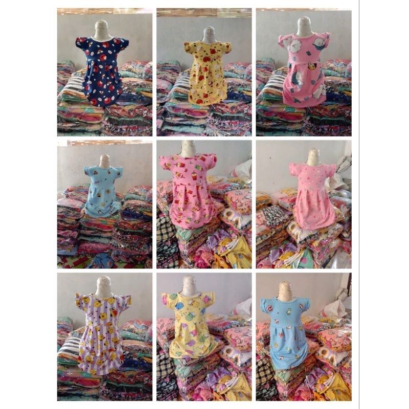 Paket Usaha Baju Daster Anak Perempuan Grosir 50 pcs