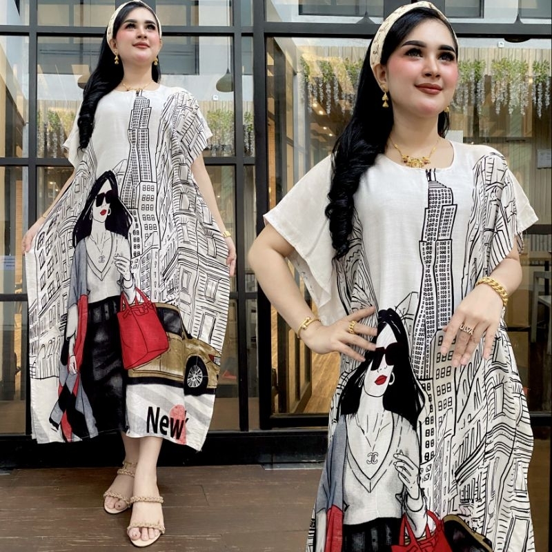 DASTER LOWO JUMBO CABUTAN /DASTER KALONG BUSUI / DASTER  LOWO PUSAKA  BAJU TIDUR-LOWO PUTIH GENDIS