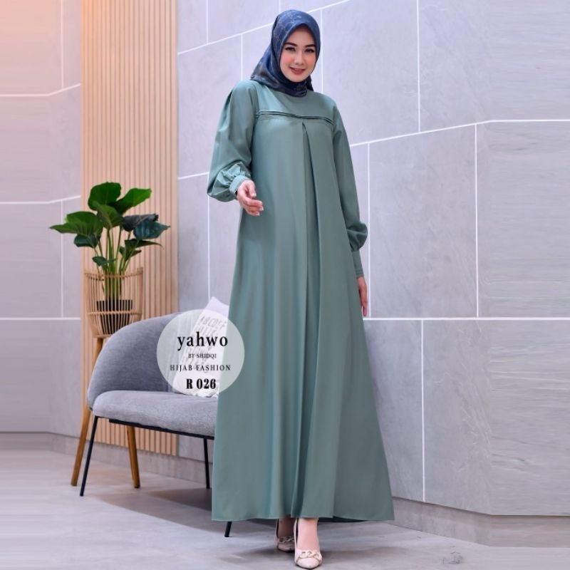 DRESS TERBARU 2023 terlaris best seller/Gamis yahwo by shidqi R026/Gamis sage/Dres warna sage/Gamis toyobo fodu kualitas premium/Gamis katun/Gamis warna putih/Gamis wanita lebaran terbaru terlaris populer/Dress pesta best seller/Gamis pesta terlaris