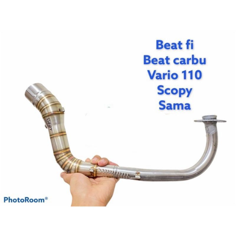 terlaris leher knalpot racing model kolog bawah buat beat fi beat karbu vario 110 karbu scopy inlet 