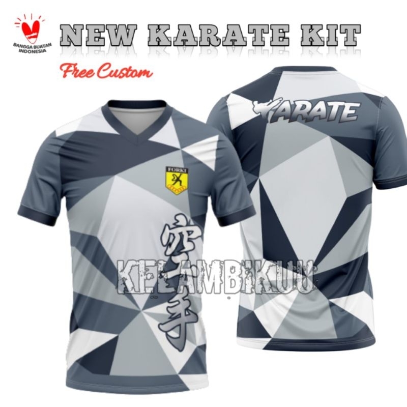 JERSEY KARATE INDONESIA PRINTING TERBARU/BAJU KAOS KARATE MURAH/JERSEY KARATE CUSTOM TERBARU