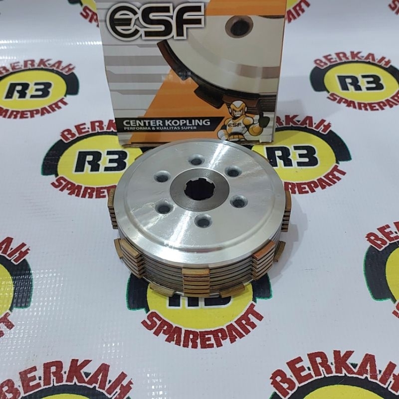 Rumah Kampas Kopling Appktm Viar HTM set isi 7 keping kampas baut 6 motor roda tiga -Sedia sparepart