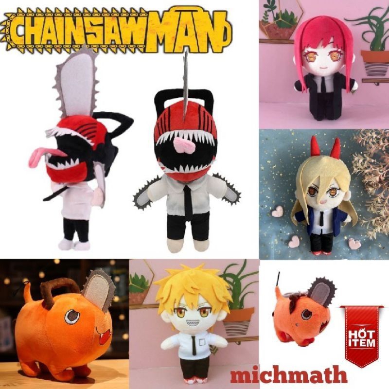 Boneka Anime Impor Chainsaw Man Pochita Denji Makima Chainsawman Cosplay Boneka Anak Mainan Anak