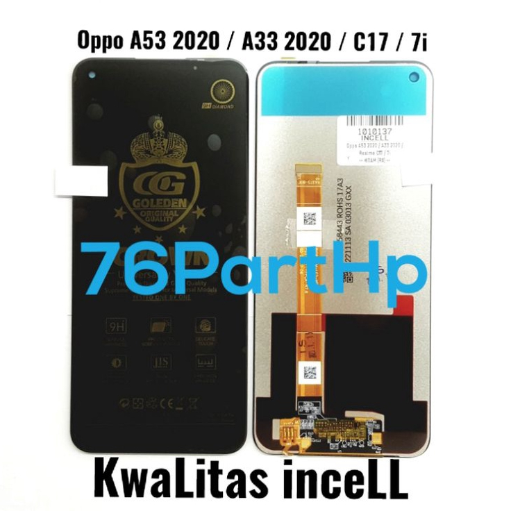 lcd Touchscreen Fullset Kwalitas Incell Oppo A53 2020 - A33 2020 - C17 - 7i - Hitam