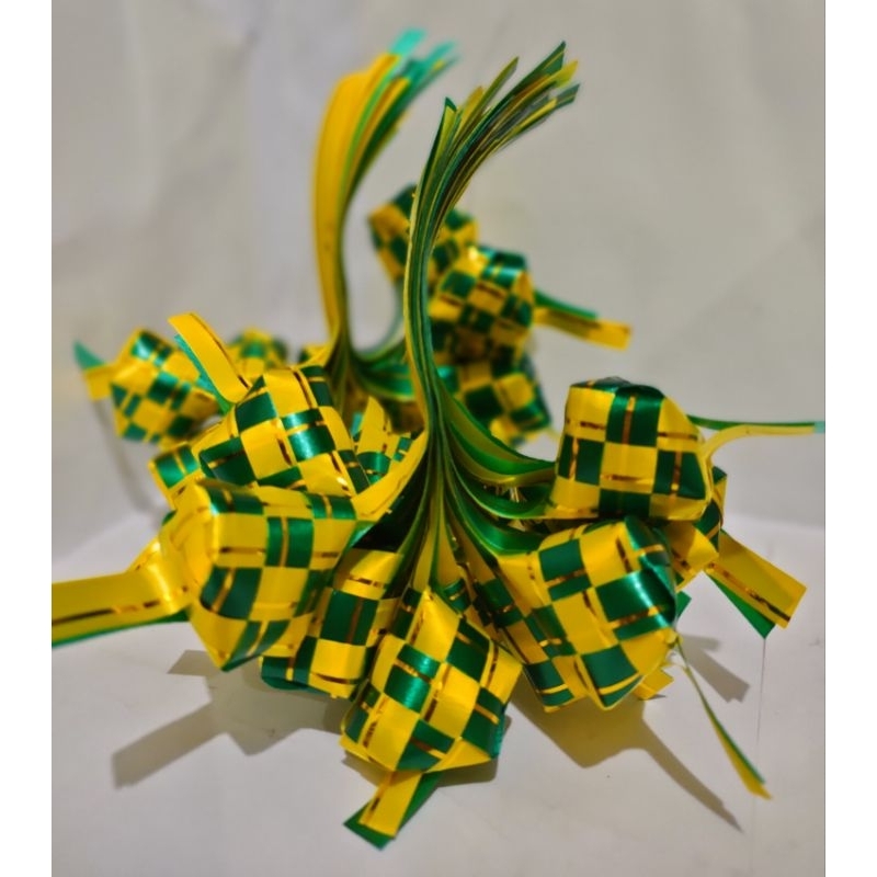 

(perlusin) ketupat mini 3cm pita hampers idul fitri ketupat ready