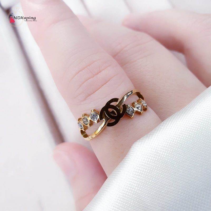 Cincin Ulir Dewasa Titanium Fashion Cantik N08032304