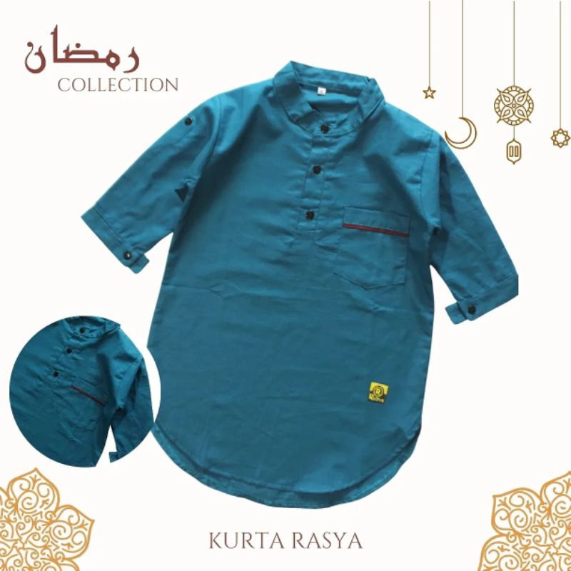 Kurta Anak Laki Laki Lengan 3/4 Baju Koko Lebaran 2023 Terbaru Keren Premium Usia 4 5 6 7 8 9 10 Tahun Bahan Katun Sigaret