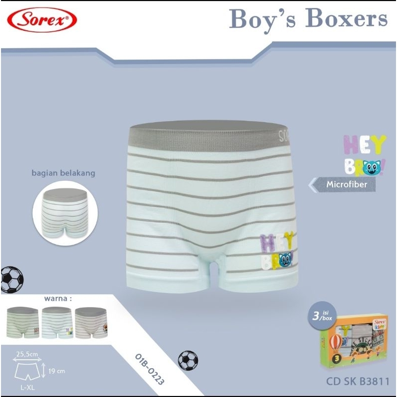 Celana dalam Boxer anak laki laki Sorex 3810 ,3811 (1pcs)