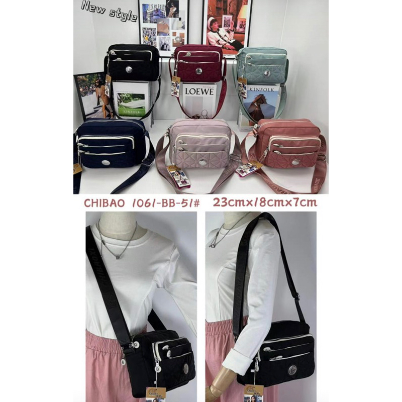 BB1061-51 TAS SELEMPANG WANITA IMPORT CHIBAO